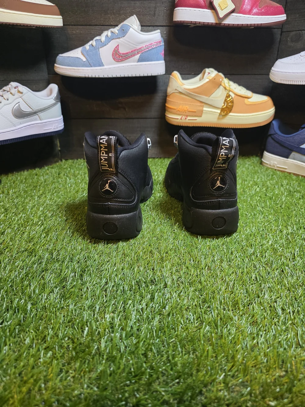 Jordan Men’s All-Black High-Top Sneakers
